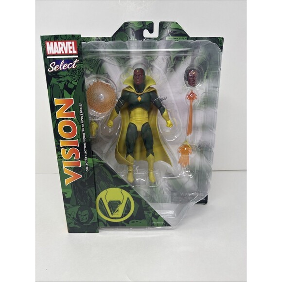 Diamond Select Marvel Select Vision 2022 7" Poseable Action Figure NEW - Picture 3 of 4